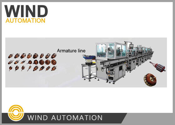 CE Armature Winding Machine Dc Commutator Motor Fully Automatic Production Line
