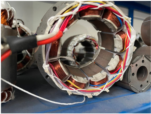 Stator Spirale genäht Schnur Strick Spannmaschine für AC Induktion BLDC Motor fournisseur